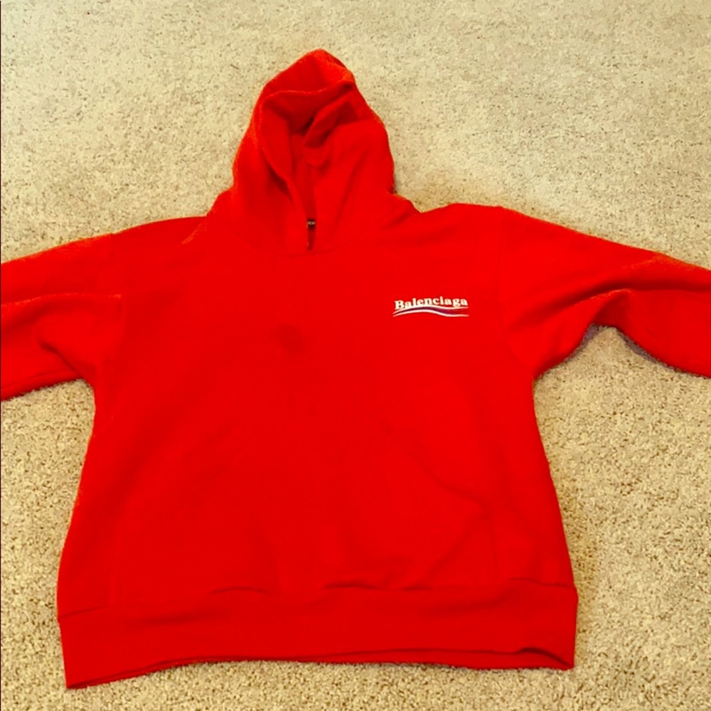 Balenciaga Red hoodie 14yrs
